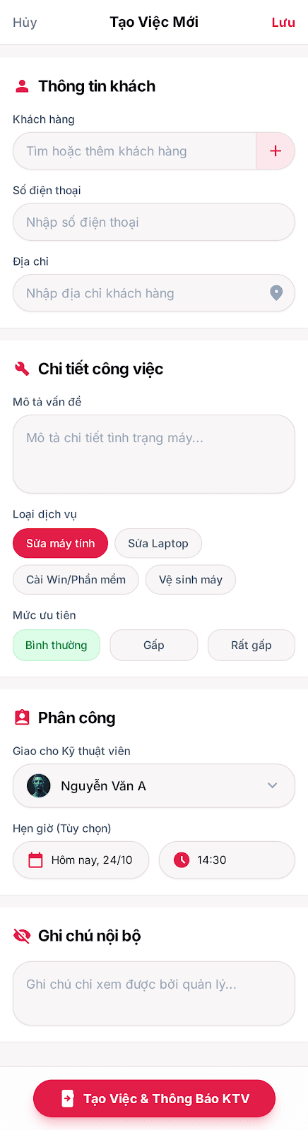 Quản Lý Công Việc