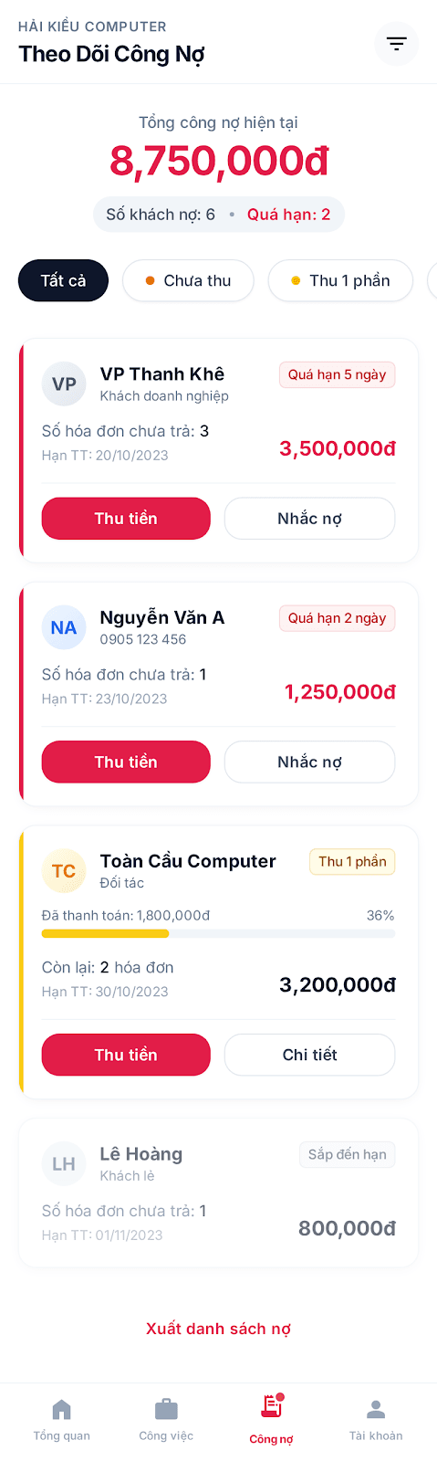 Sổ Quỹ & Tài Chính