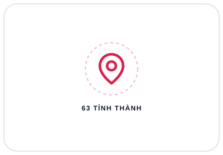 Mạng lưới Đến Tận Nơi trên bản đồ Việt Nam
